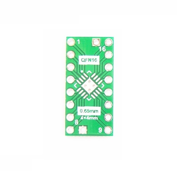 5PCS QFN16 0.65mm 0.5mm to DIP16 Adapter PCB Board Converter Double Sides  s