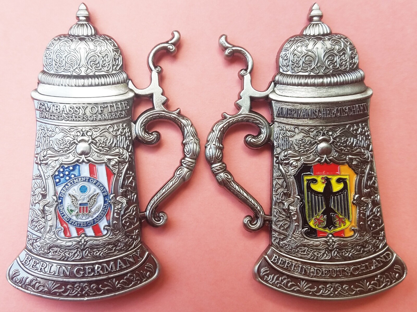 US Embassy Berlin Germany Stein shape Challenge Coin 2.5" t 110