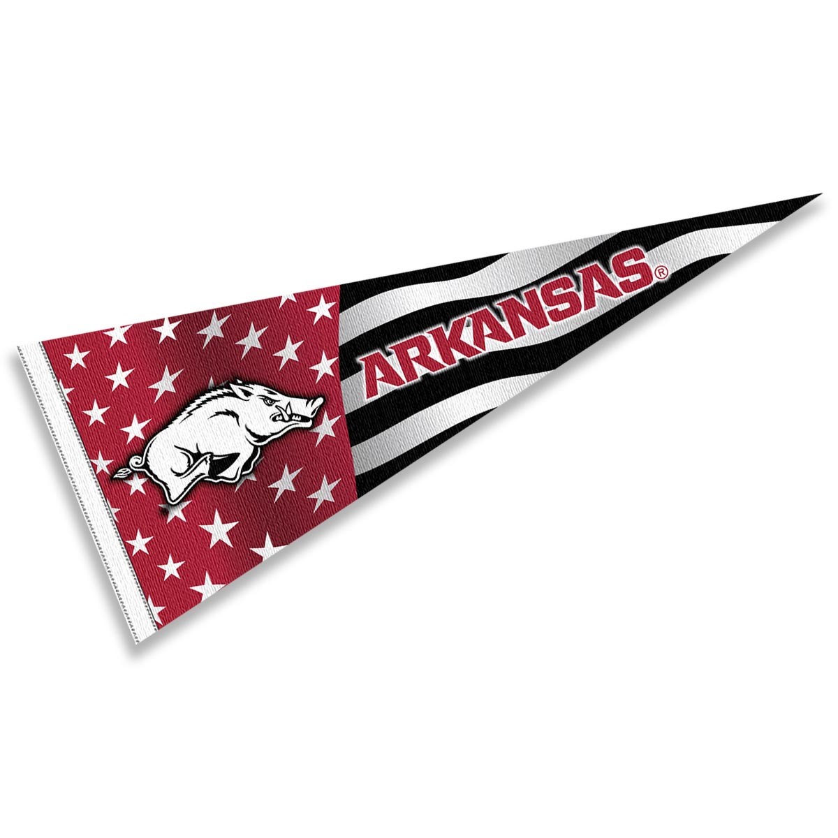 Arkansas Razorbacks Nation USA Stars and Stripes Pennant Full Size Pennant