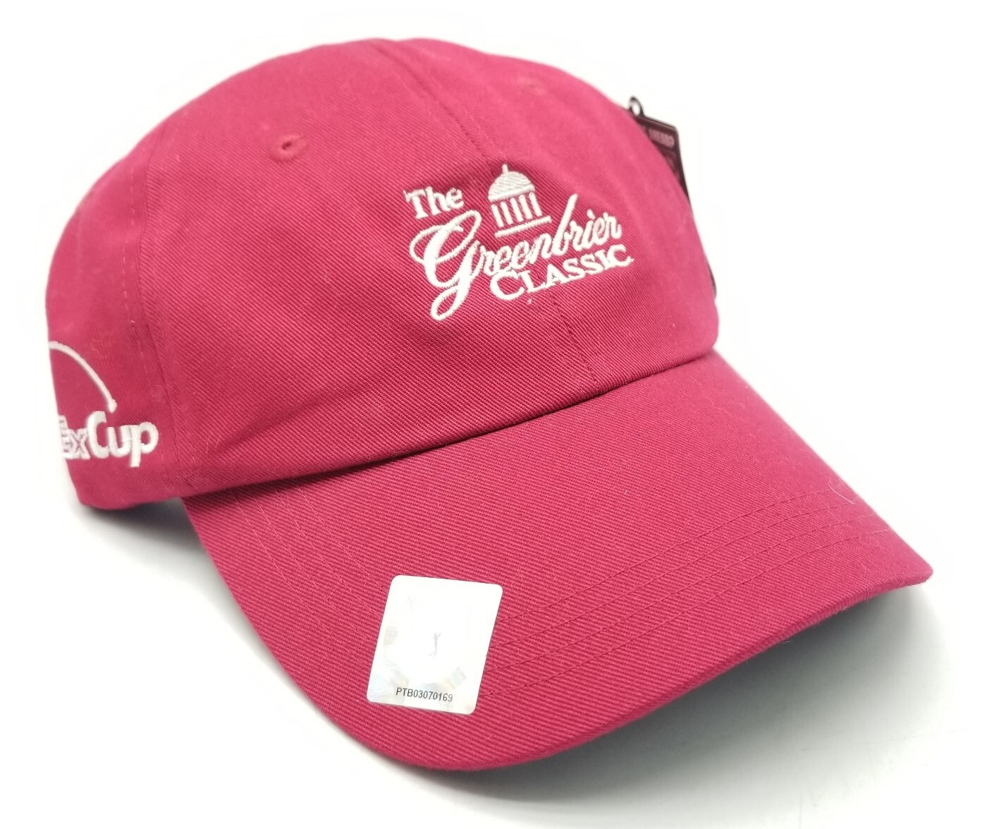 PGA Tour "THE GREENBRIAR CLASSIC" FedEx Cup Official Brand Red Strapback Hat NWT