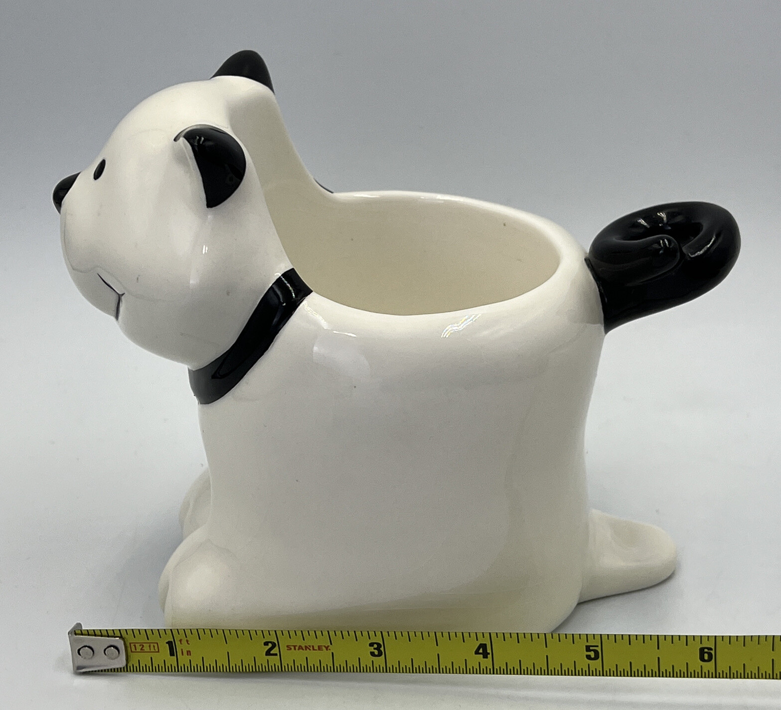 Department 56 Pets White Cat Planter Small Ceramic
