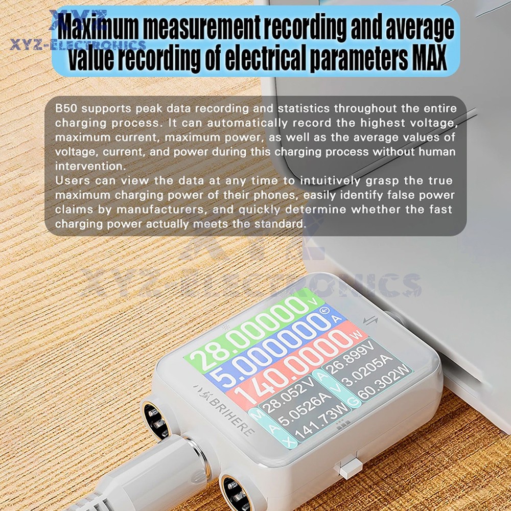 B50 DC5.5 High Precision Tester Digital Voltage Current Power Meter Multimeter