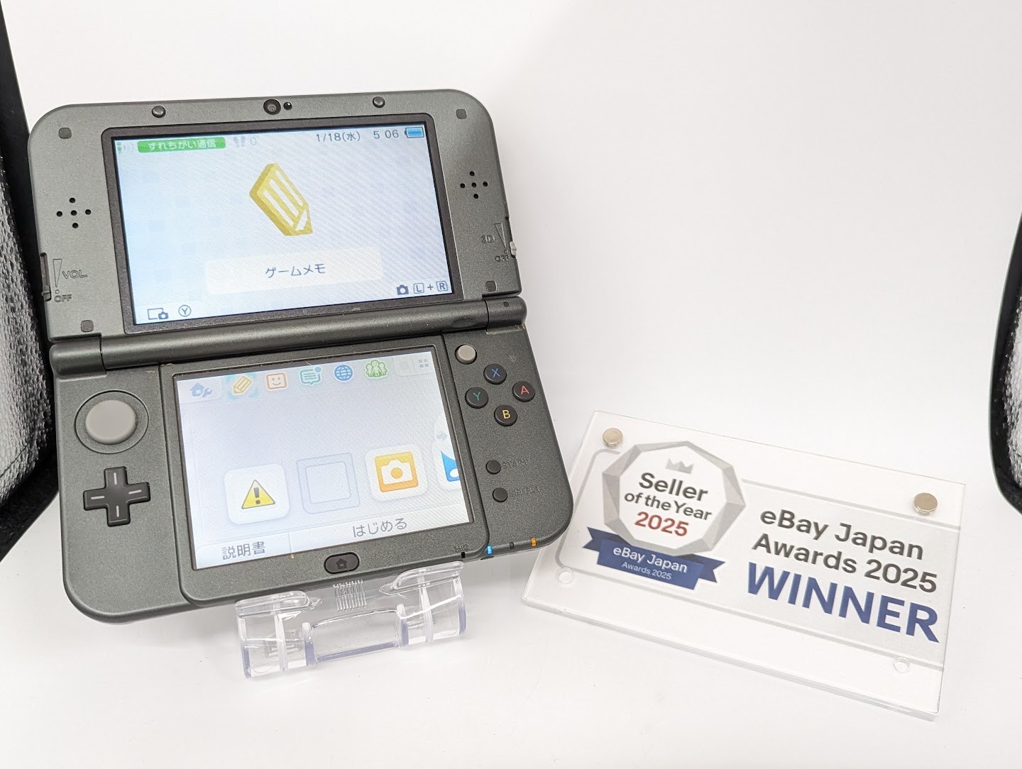 Nintendo New 3DS LL XL console Metallic Black Japan fx w/pen fx
