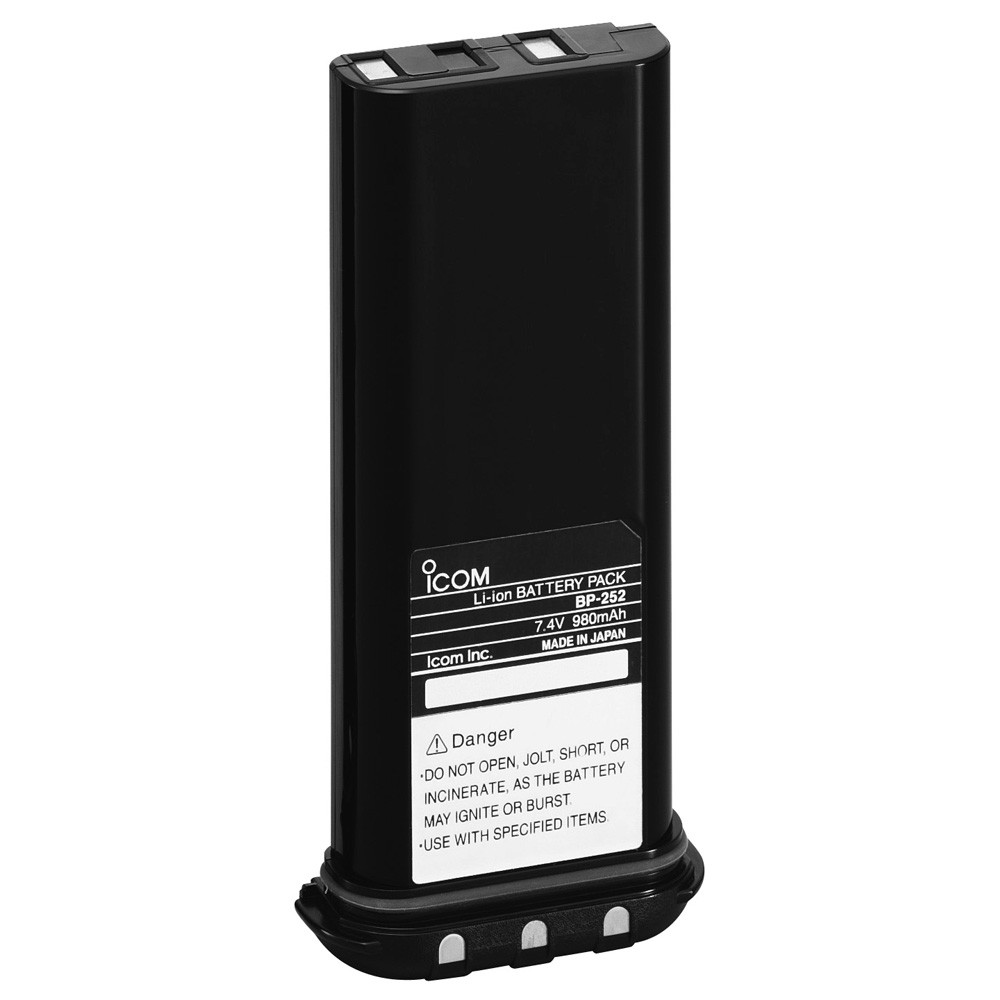 Icom Li-Ion Battery f/M34 & M36 ICOM BP252  Expedited Shipping