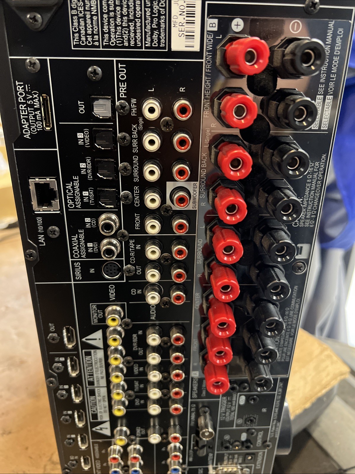 Pioneer VSX-32 Receiver RECEIVER