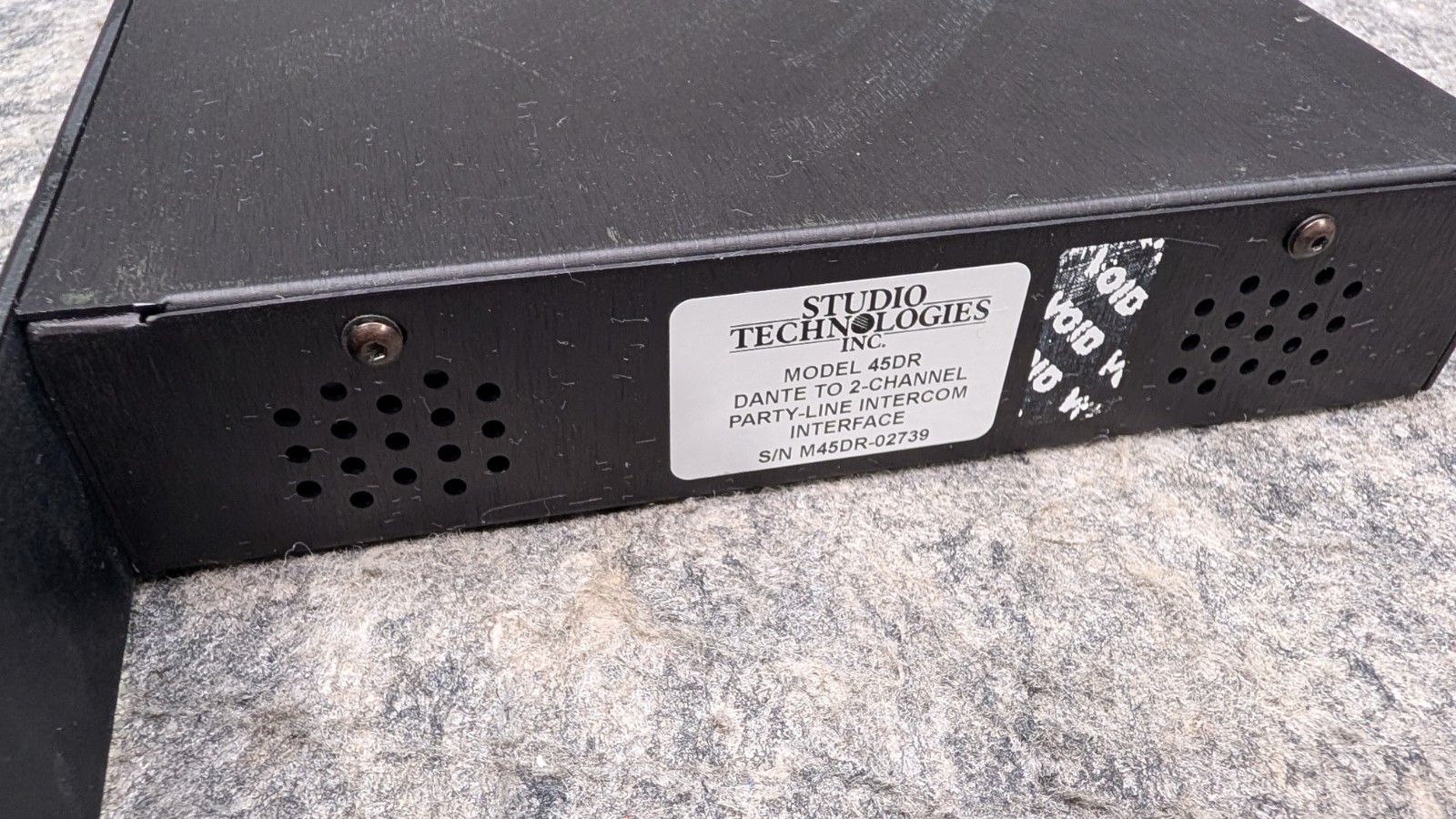 Studio Technologies Model 45DR Dante Intercom Interface with Rack Mount Kit