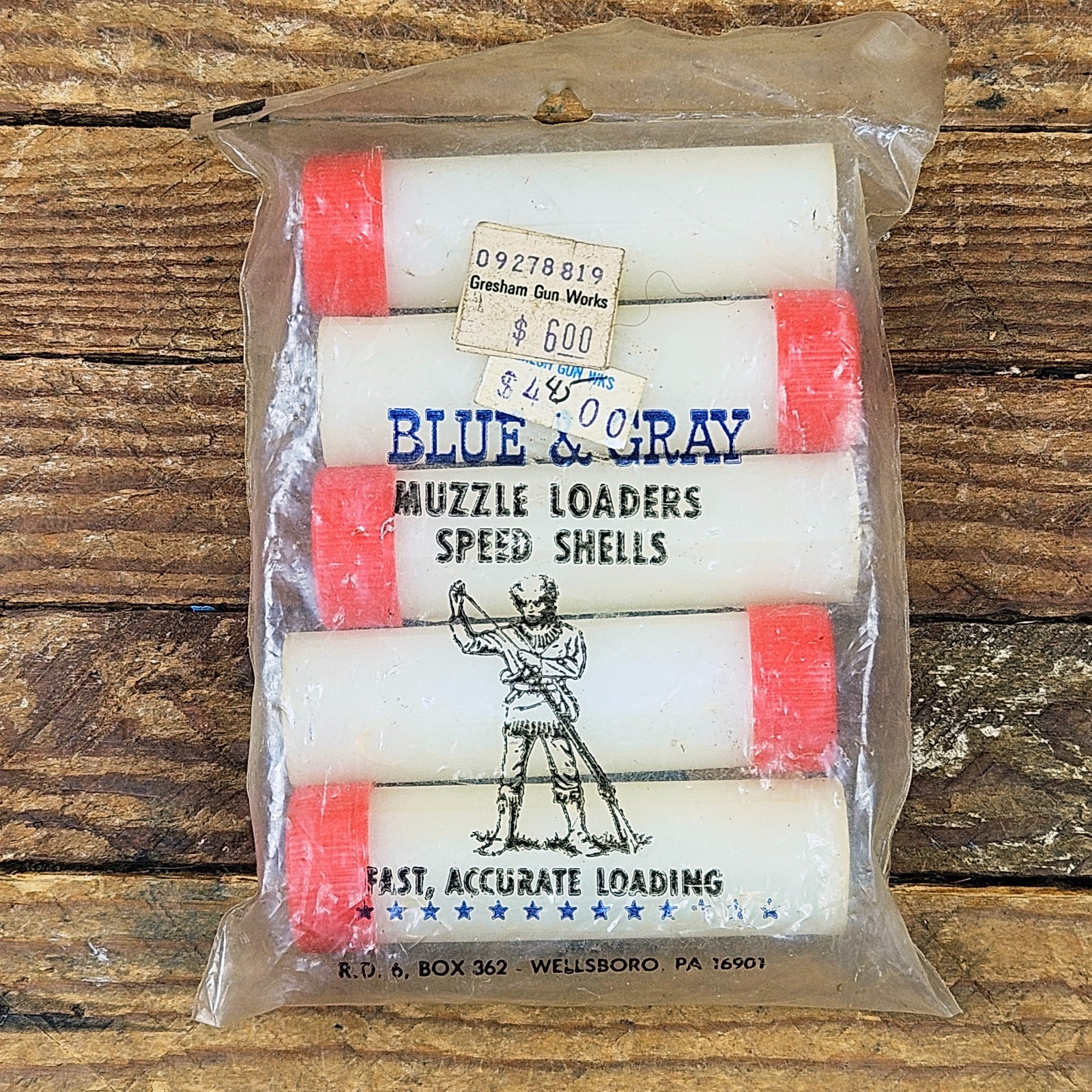 Blue & Gray Muzzleloader Black Powder - Speed Loaders - .45 Caliber - Set Of 5