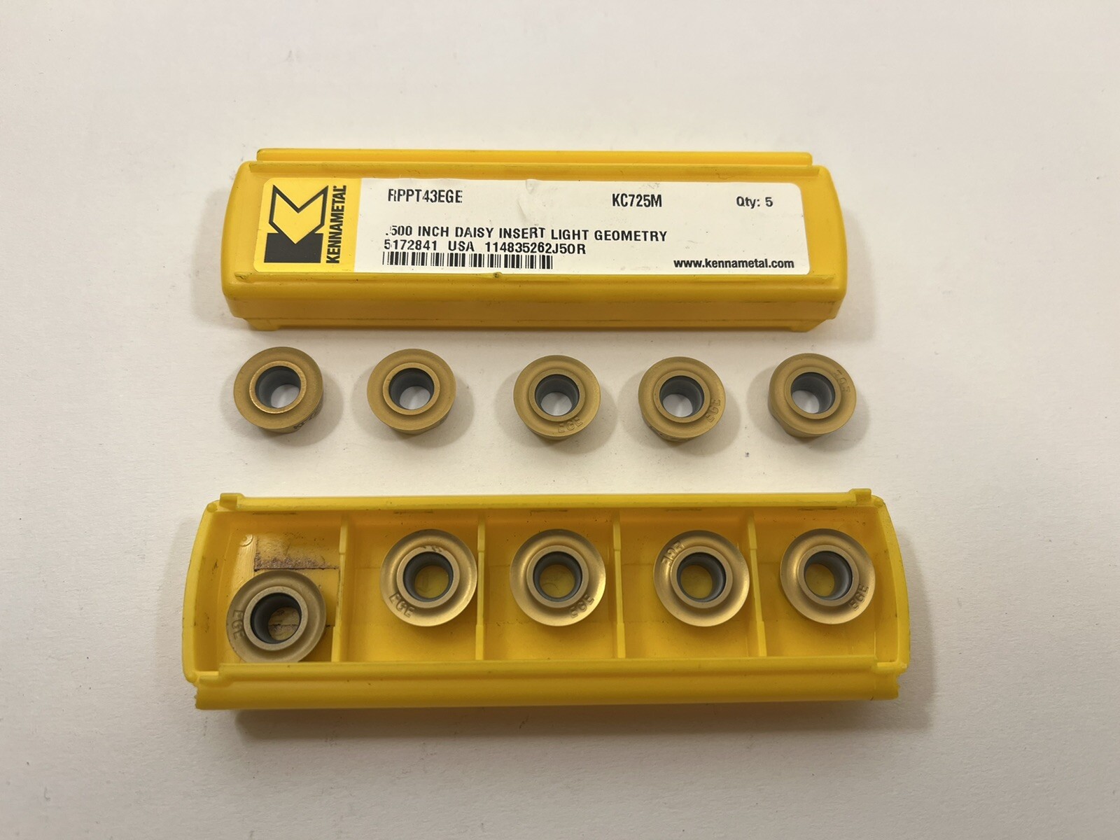 Kennametal Carbide Inserts RPPT43EGE KC725M Qty 10