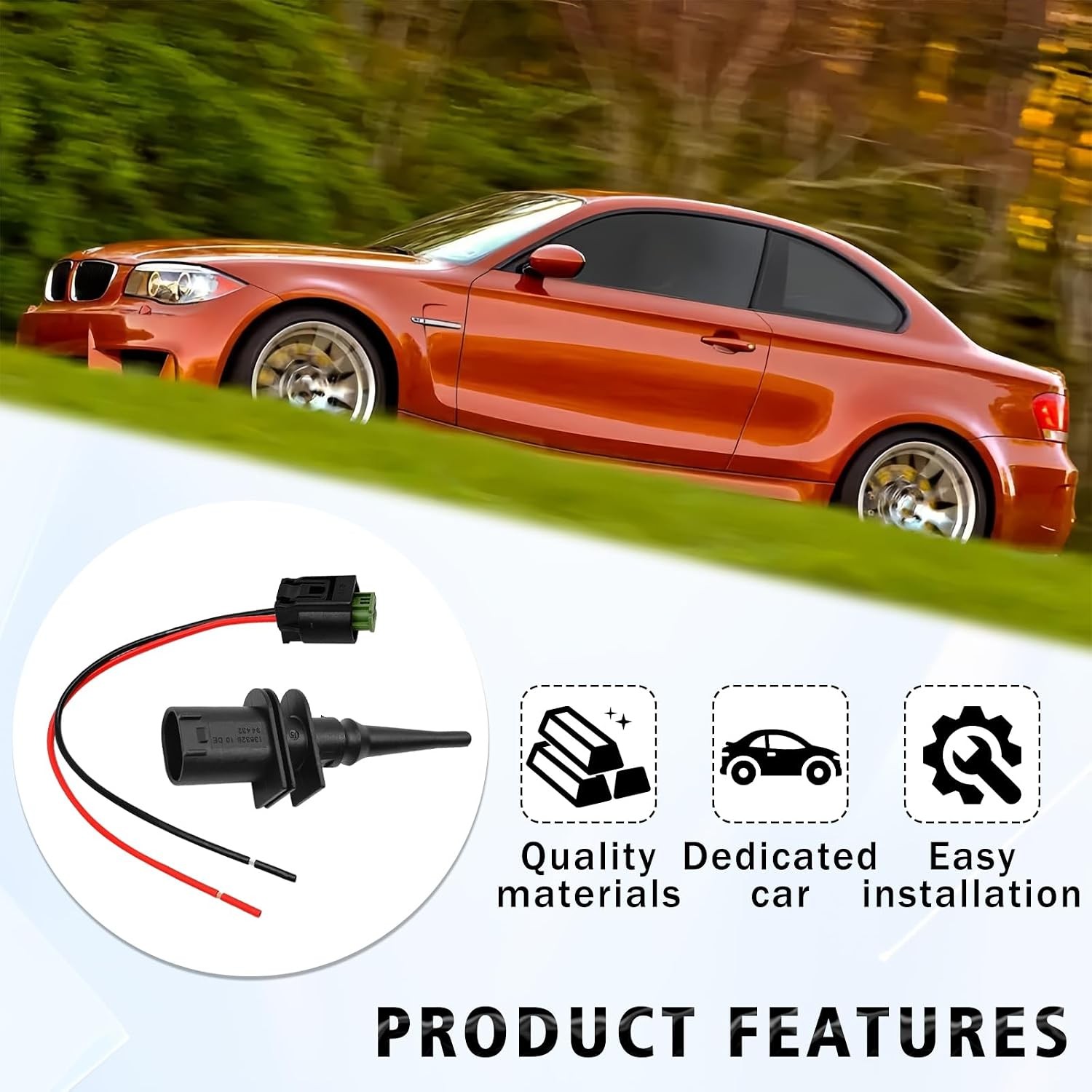 Outside Ambient Air Temperature Sensor Connector Pigtail Plug Compatible