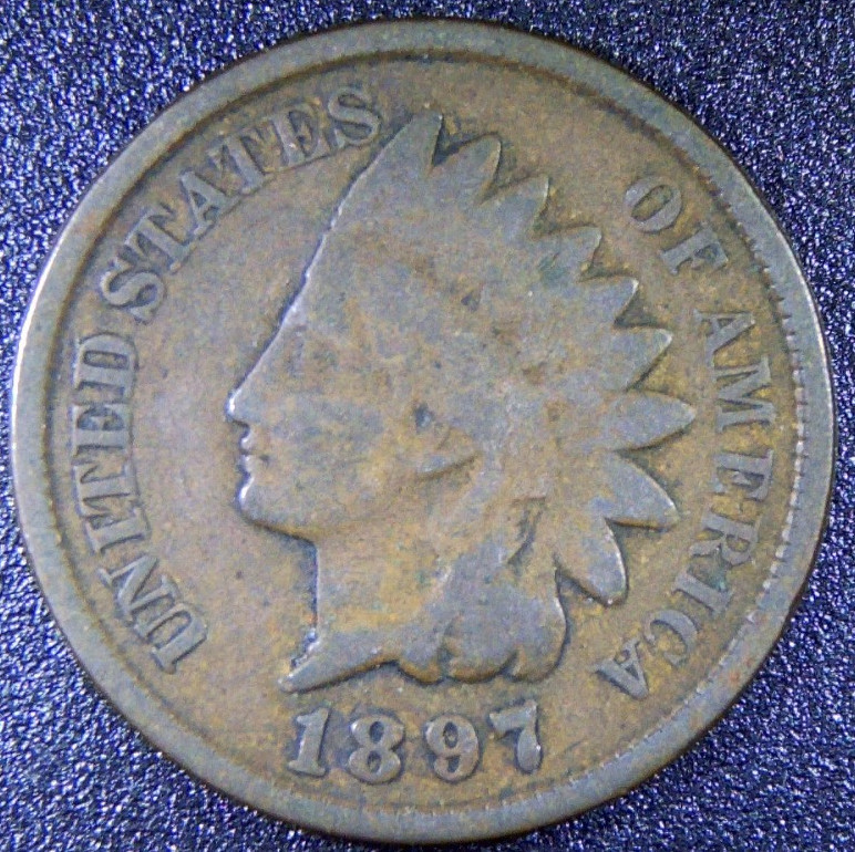 1897 Indian Cent AVG Circ RC55