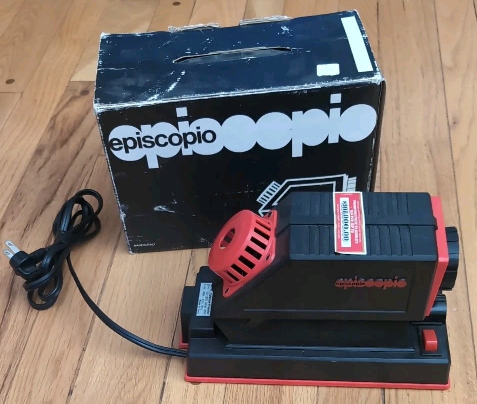 Episcopio Proiettore Projector Art Made In Italy Vintage Works Tested With Box