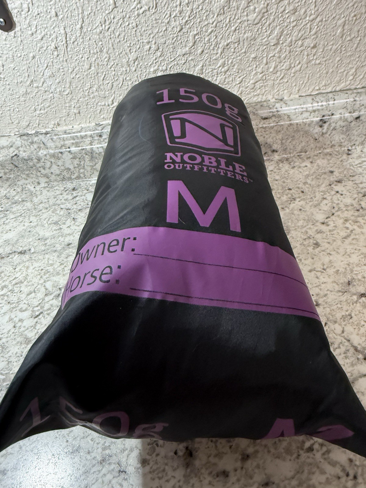 Nobel Outfitters Deiner Equestrian Horse Blanket 150 G With Bag NWOT Size M