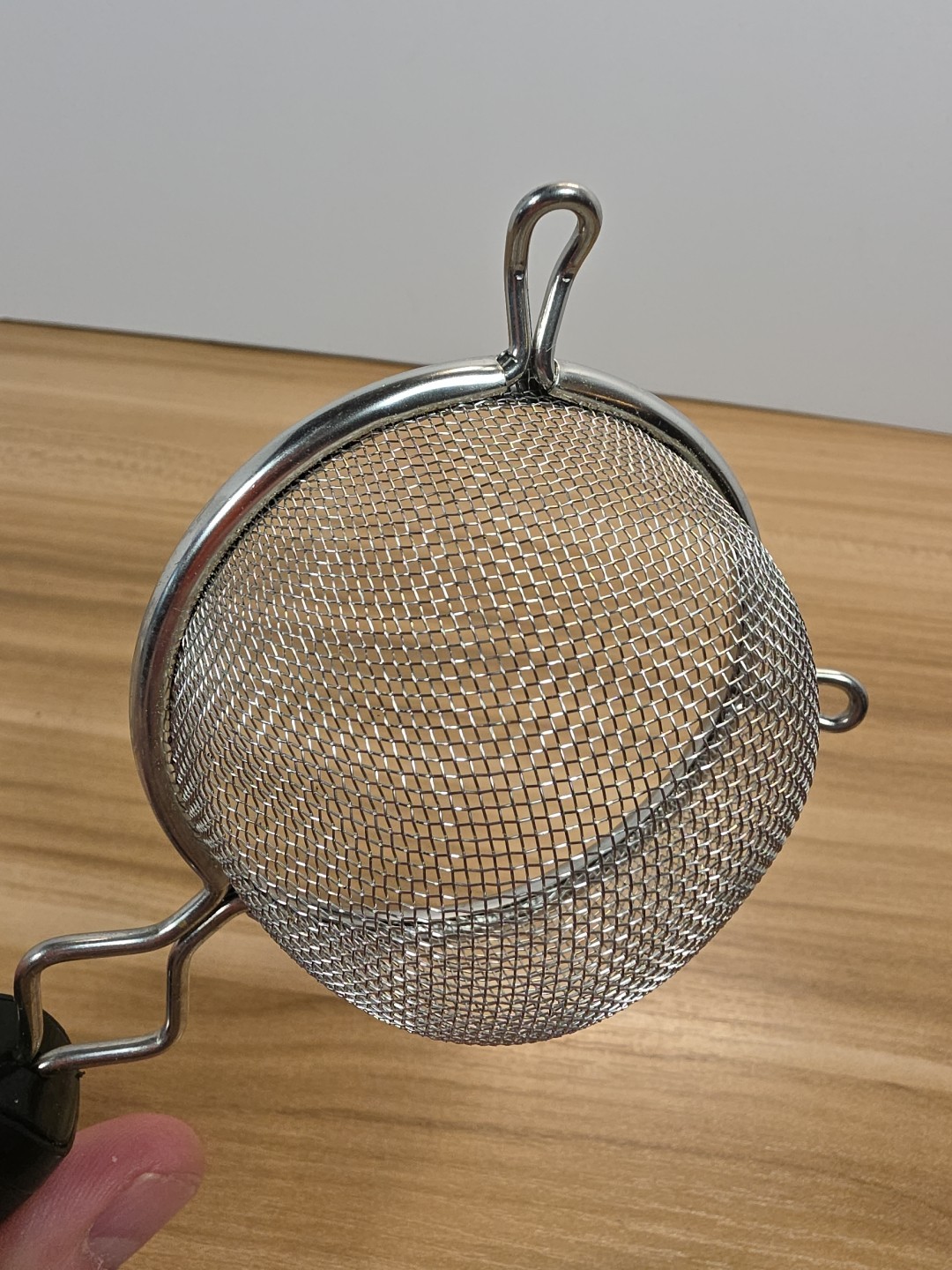 Good Cook Silver/Black Aluminum Mesh Strainer