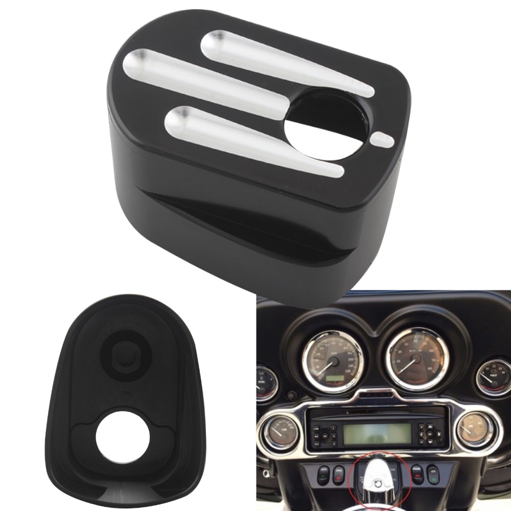 Black Ignition Switch Cover Guard for Harley Road Glide Special FLTRXS 2014-2023