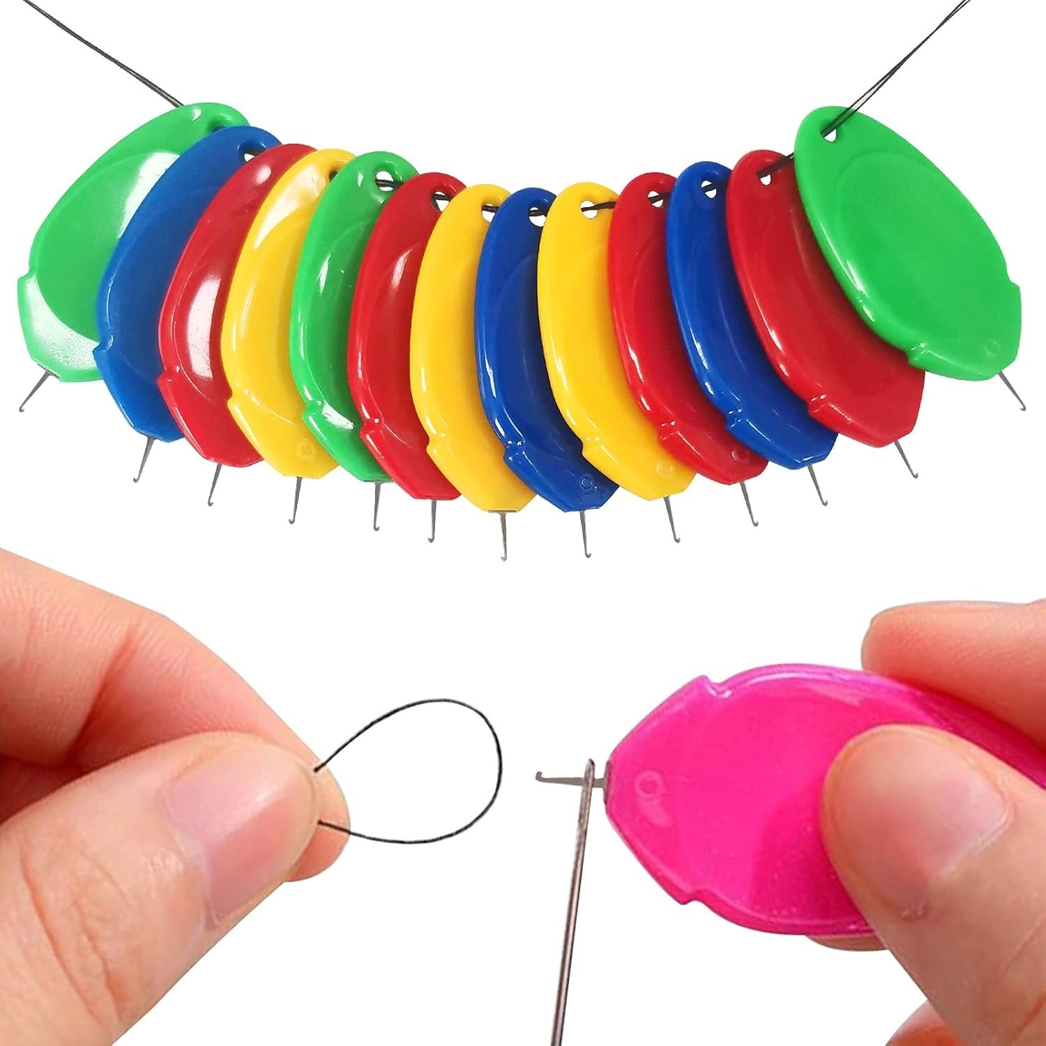 Threaders, Threader Tool, Threaders for Hand Sewing with Clear Box, Simple Th...