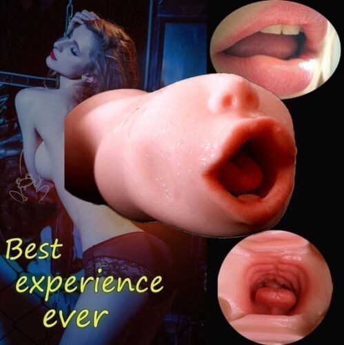 3D Male Masturbator Realistic Mouth Oral Sex Pussy Stroker Blow Job Sex Love
