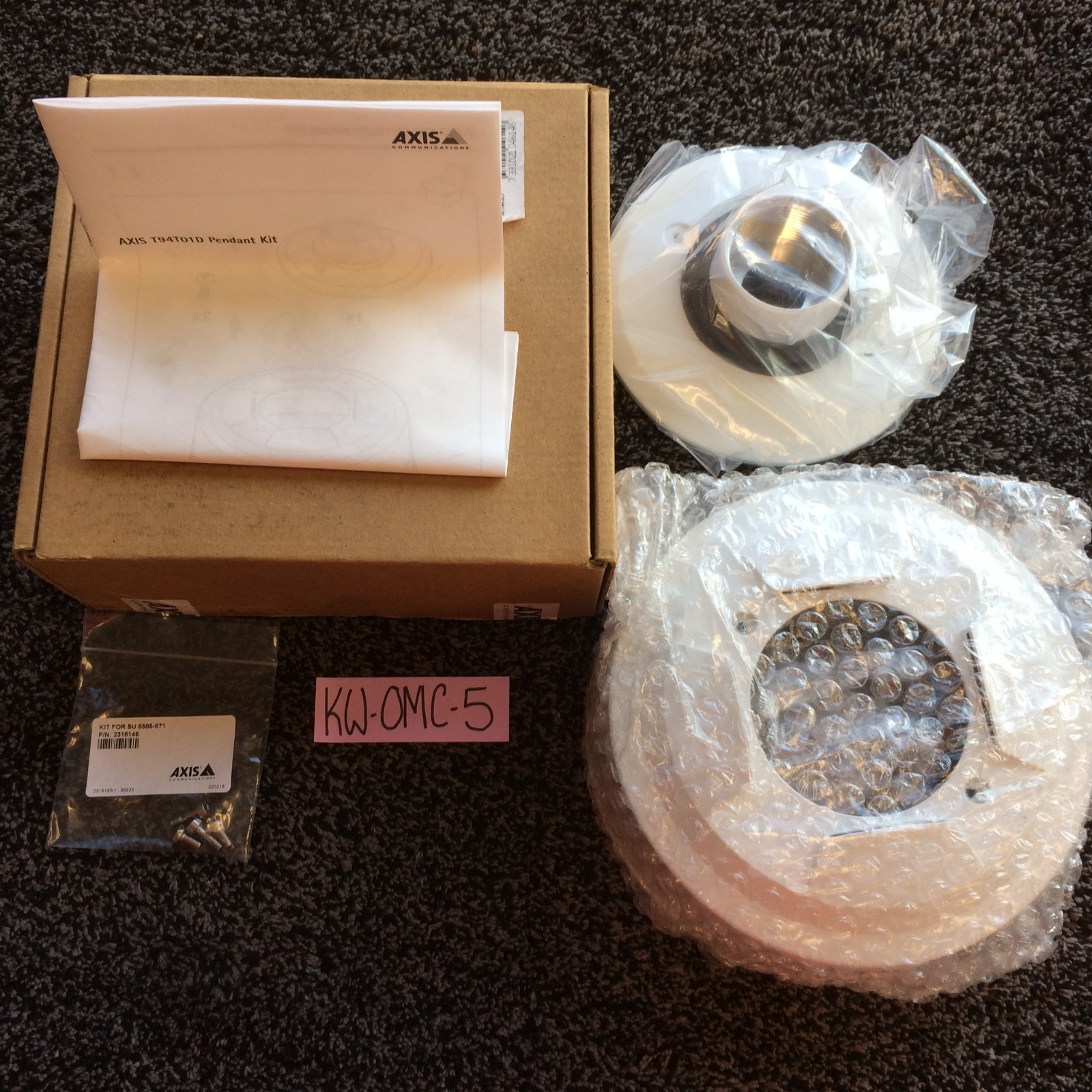 NEW Axis T94T01D 5505-871 Pendant Mount Kit for Dome Security Camera CCTV