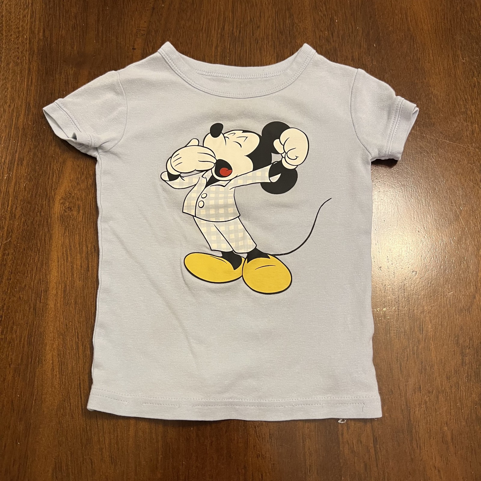 babyGap x Disney Mickey Mouse Organic Cotton Toddler Tee 3 Years Light Blue