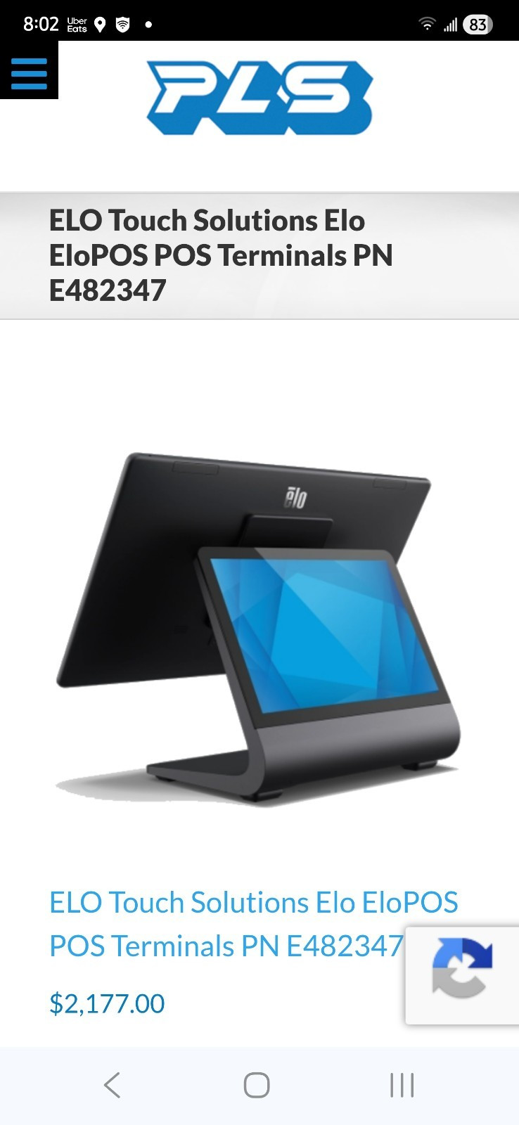 Elo Touch Solutions EloPOS E1915HDC POS Terminal w/ Touchscreen, Card Reader
