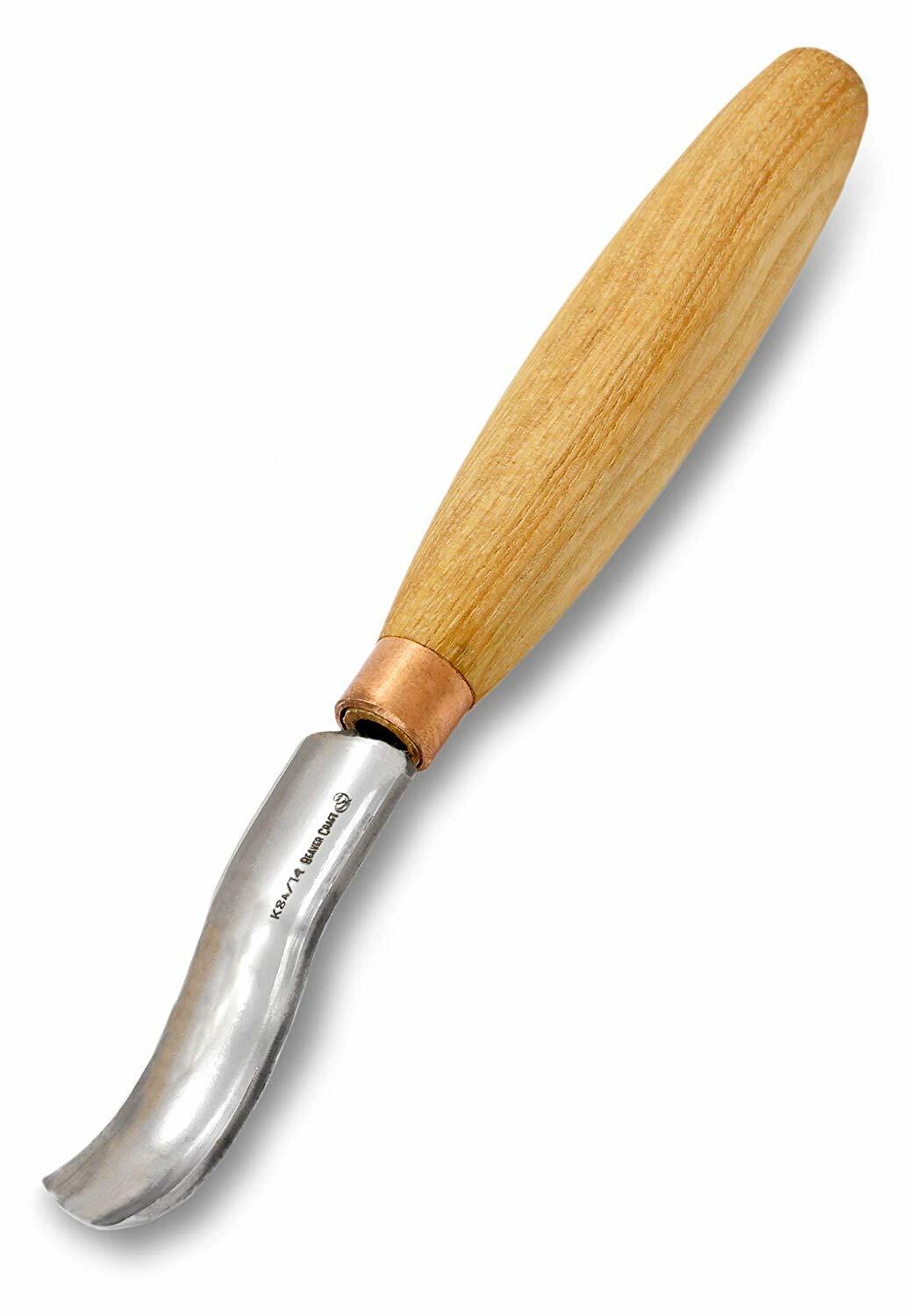 Wood Carving Tools Chisels Compact Gouge Short Bent Gouge Sweep #8 BeaverCraft