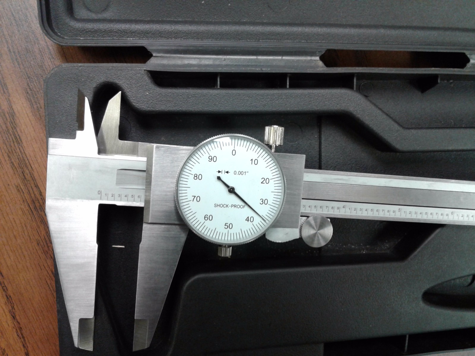 12" PRECISION STAINLESS STEEL DIAL CALIPER white face #104-451--new
