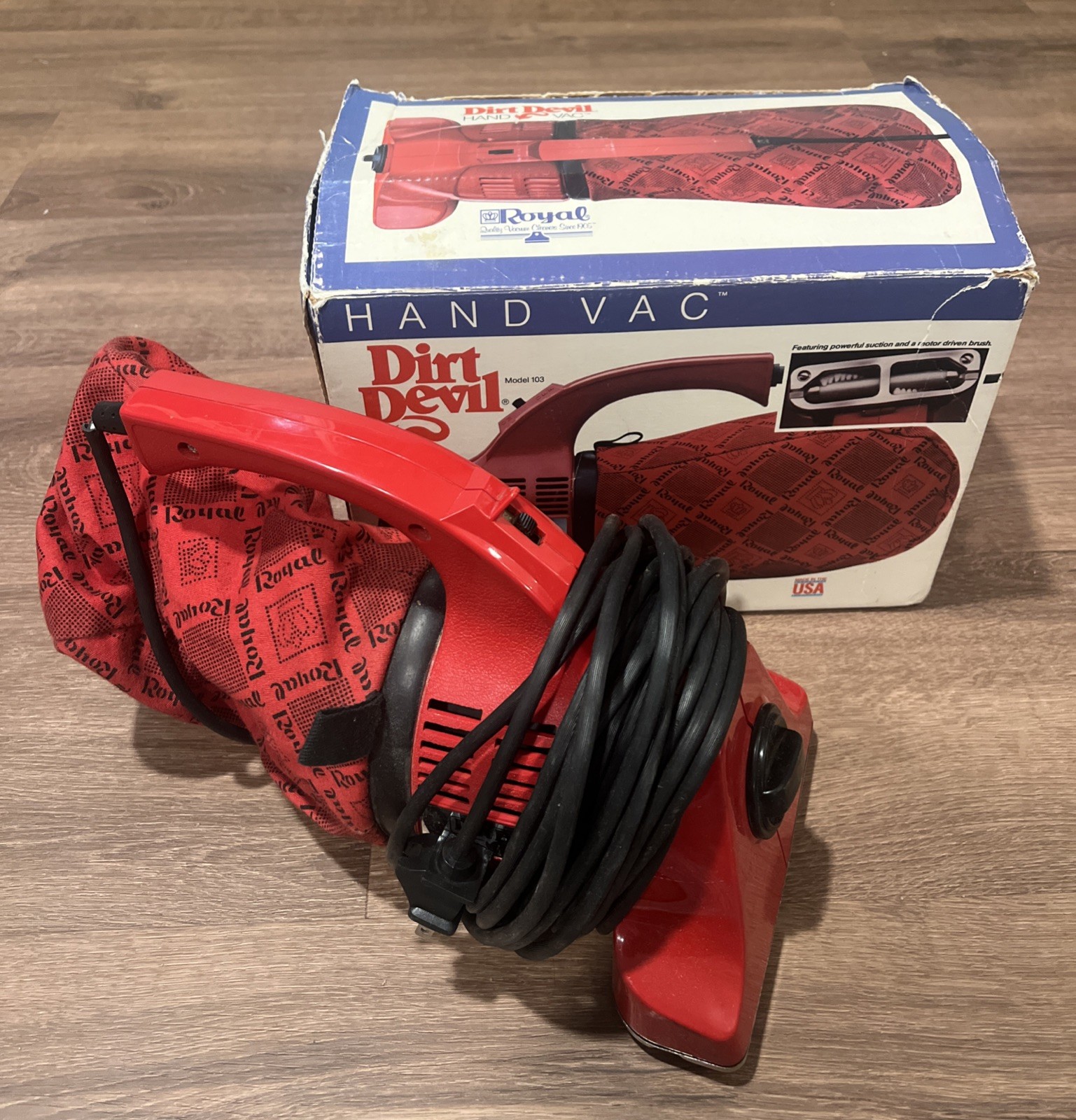 Royal Dirt Devil Hand Vac Vacuum Cleaner Model 103 Tested
