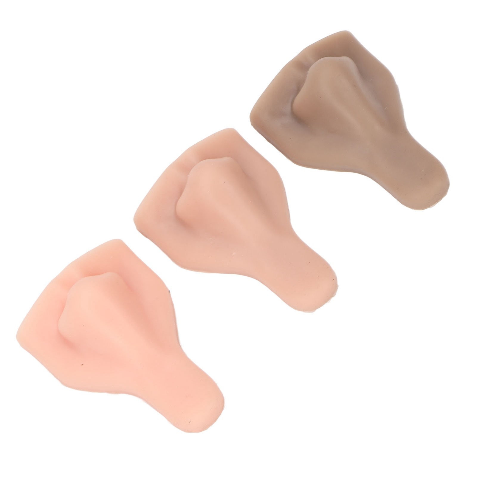 3 Pcs Silicone Nose Model For Suture Practice Teaching Beauty School Display