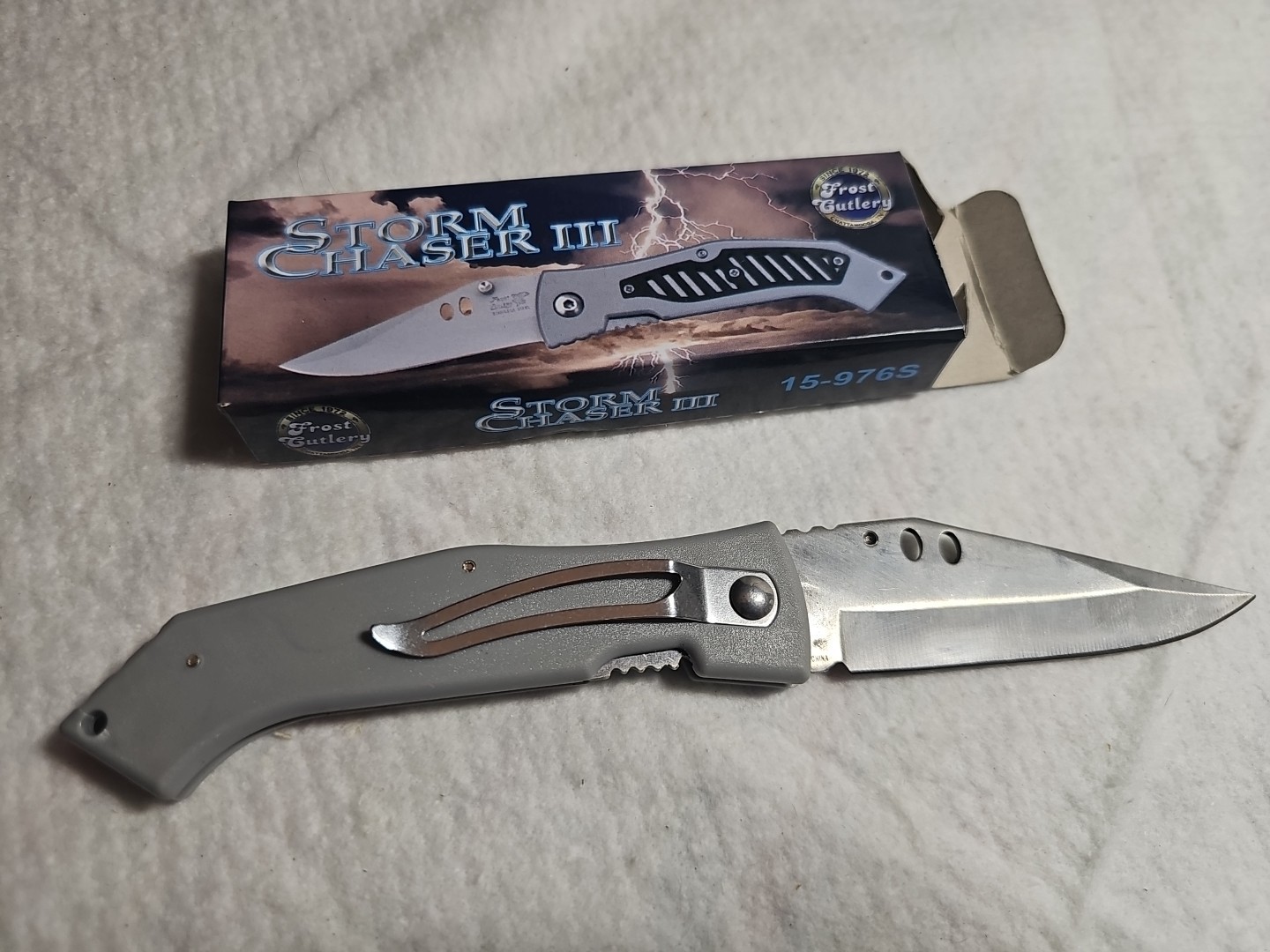 New Frost Cutlery STORM CHASER III Folding Lock Blade Knife #15-976S