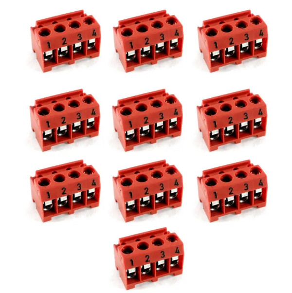 10 PCS 4-Pin Red Terminal Bar Connector Replacement 6609 for Jandy AquaLink