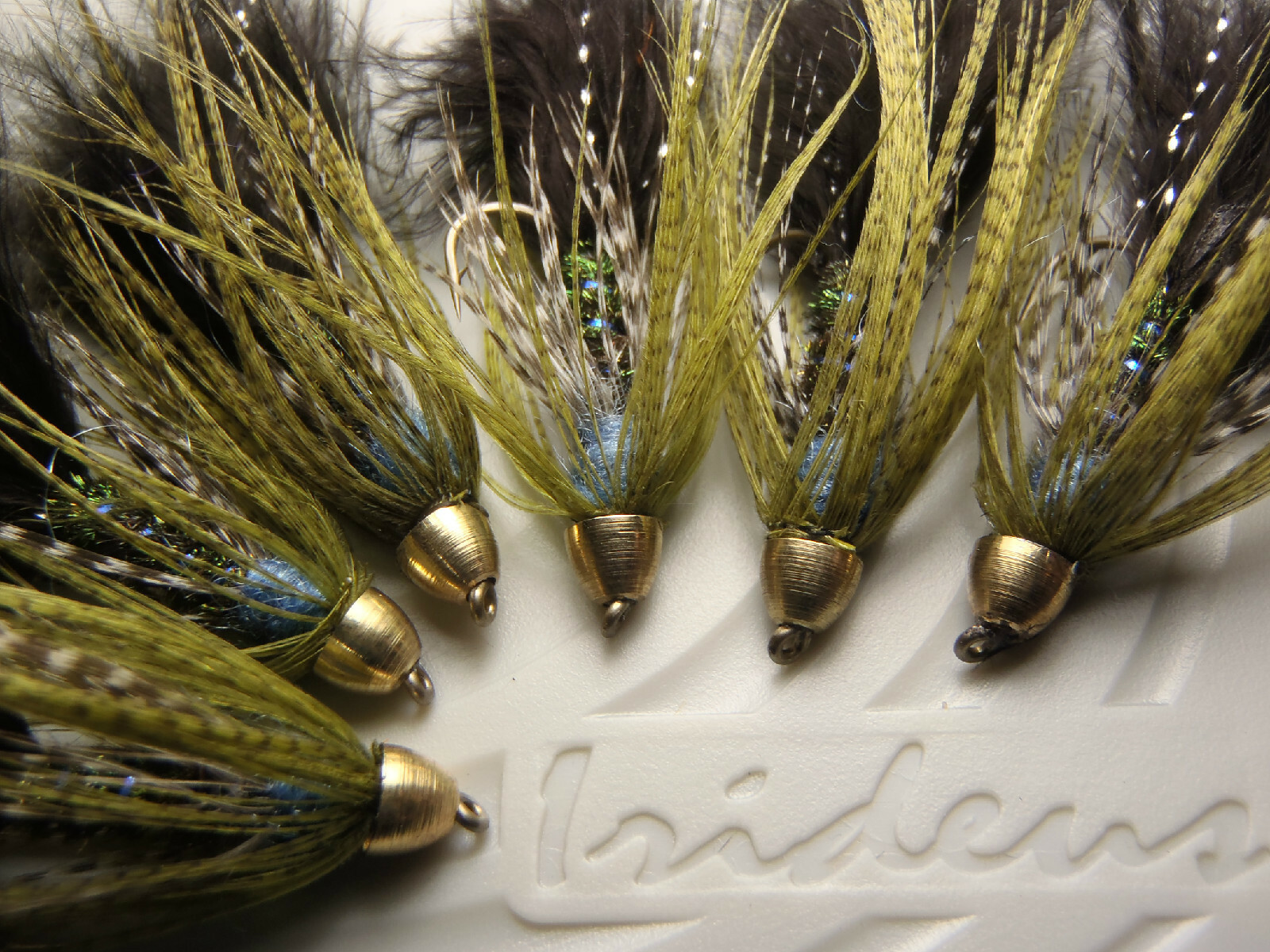 Irideus Conehead Camo Blueberry Wooly Bugger Streamer flies Trout Fly Fishing