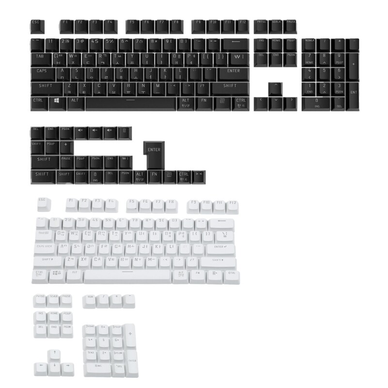 Korean Keycaps 104Keys OEM Backlit Keycaps for 61/64/68/75/87 Keyboard