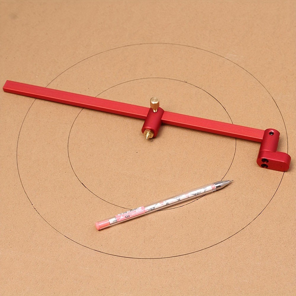 Woodworking Compass Scriber 300mm Fixed Point Marking Gauge Adjustable Circle CW