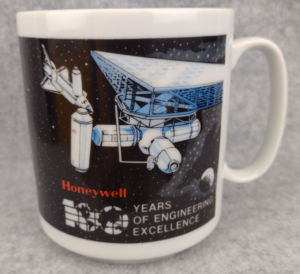 1985 Honeywell 100 Year Coffee Cup Space Shuttle Planes Aerospace Limited Ed 900