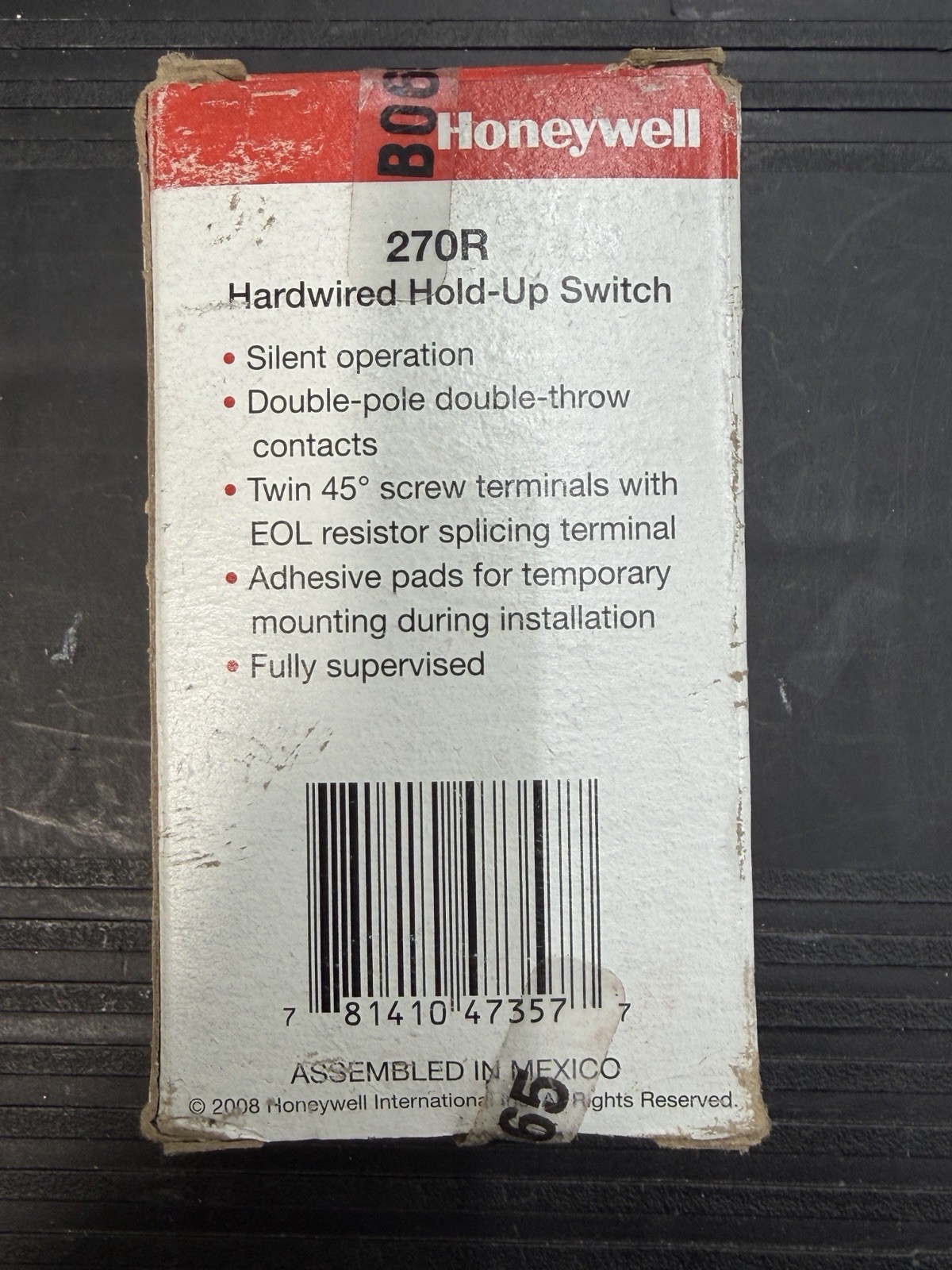 NEW Honeywell 270R Hardwired Hold-Up Switch