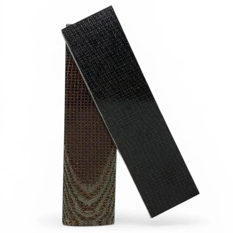 Burlap Micarta Scales- BLACK FOREST