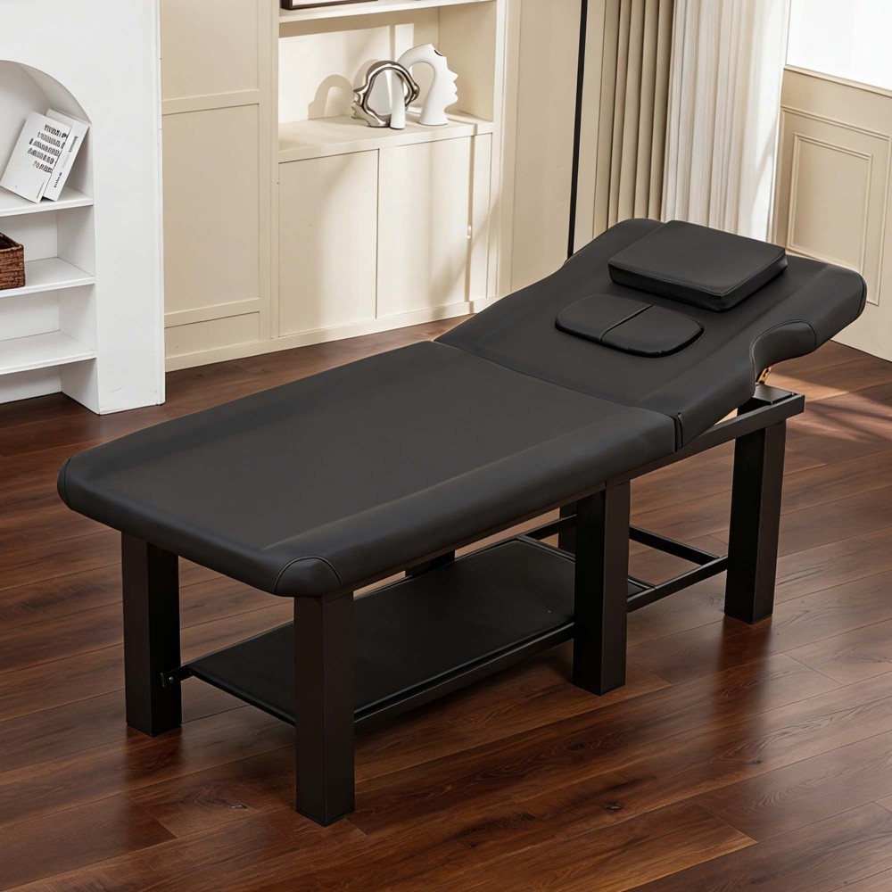Professional Massage Table Adjustable Backrest Heavy Duty Waterproof PU Leather
