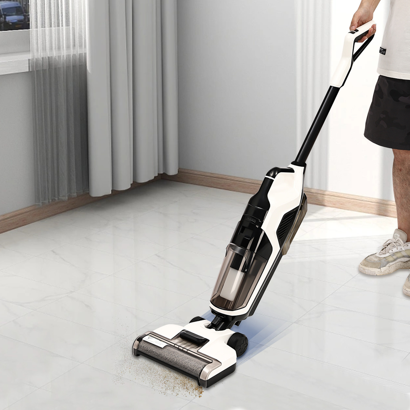Wet & Dry Cleaning,Self-cleaning Battery Powered Cordless Floor Cleaner GT6
