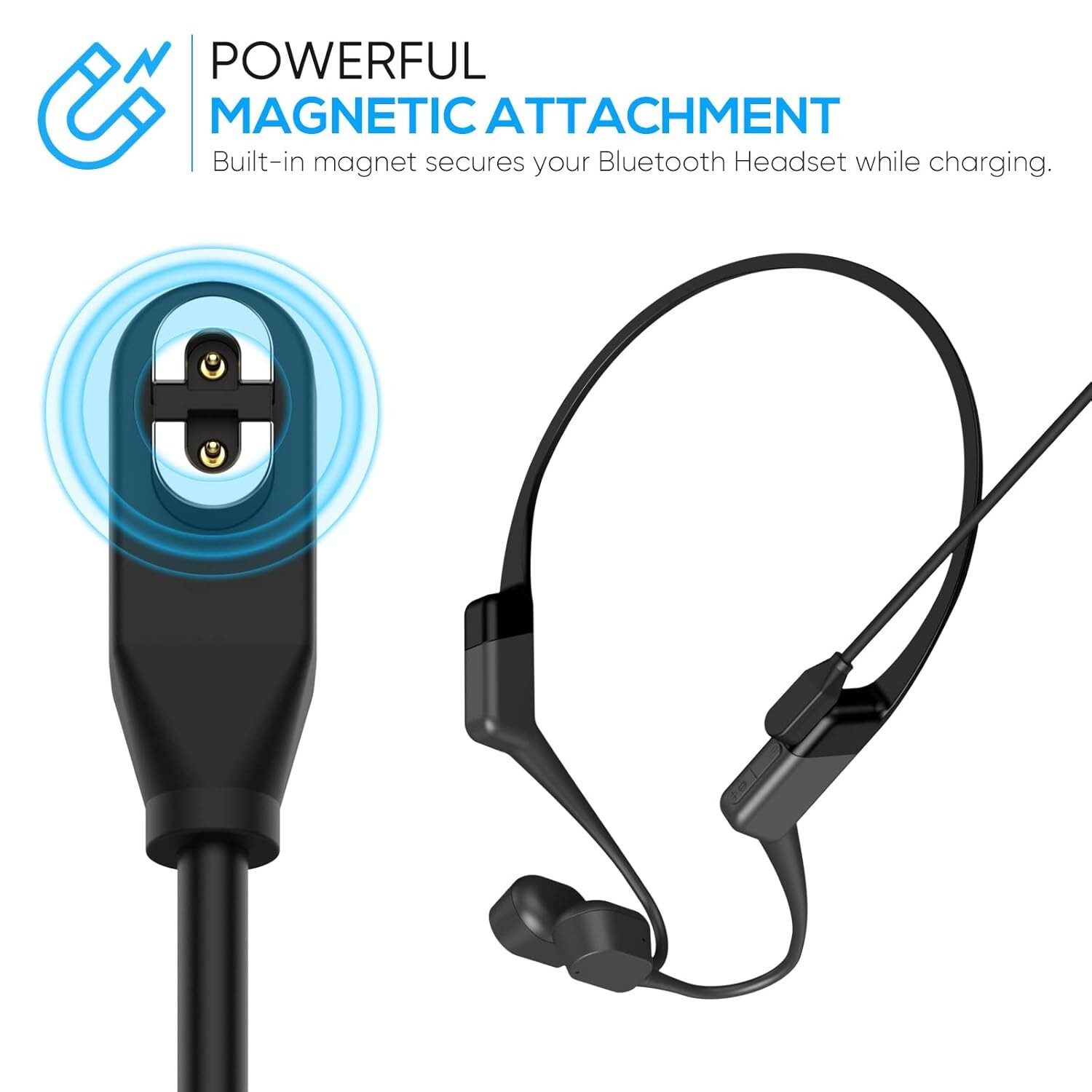 3.3ft USB Charging Cable For Shokz OpenRun S803/Openrun Pro/OpenComm ASC100SG