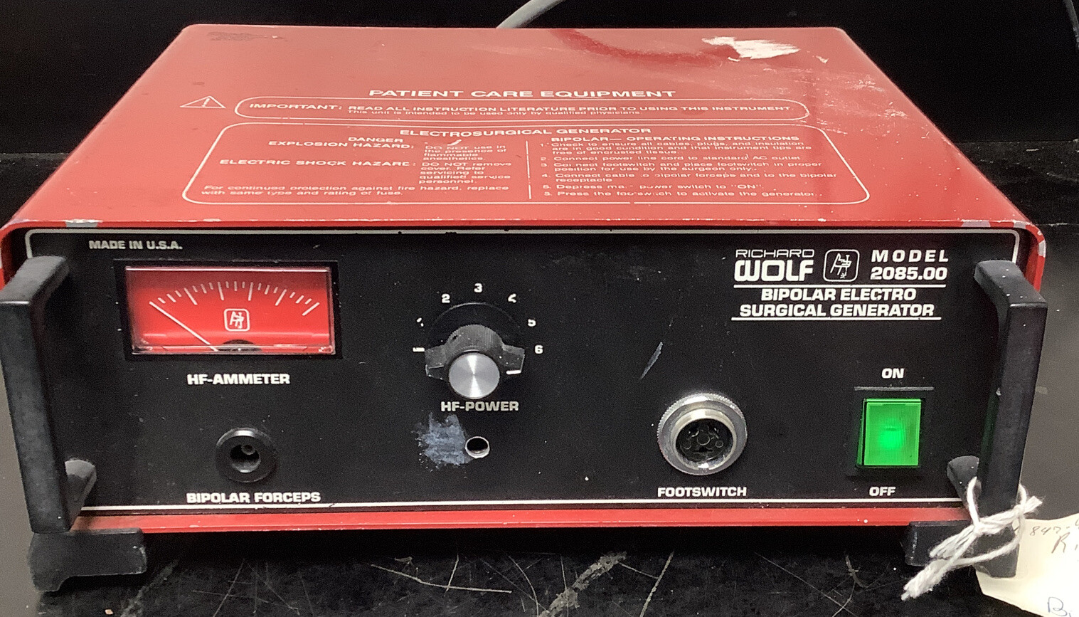 RICHARD WOLF 2085 Bipolar electro surgical generator