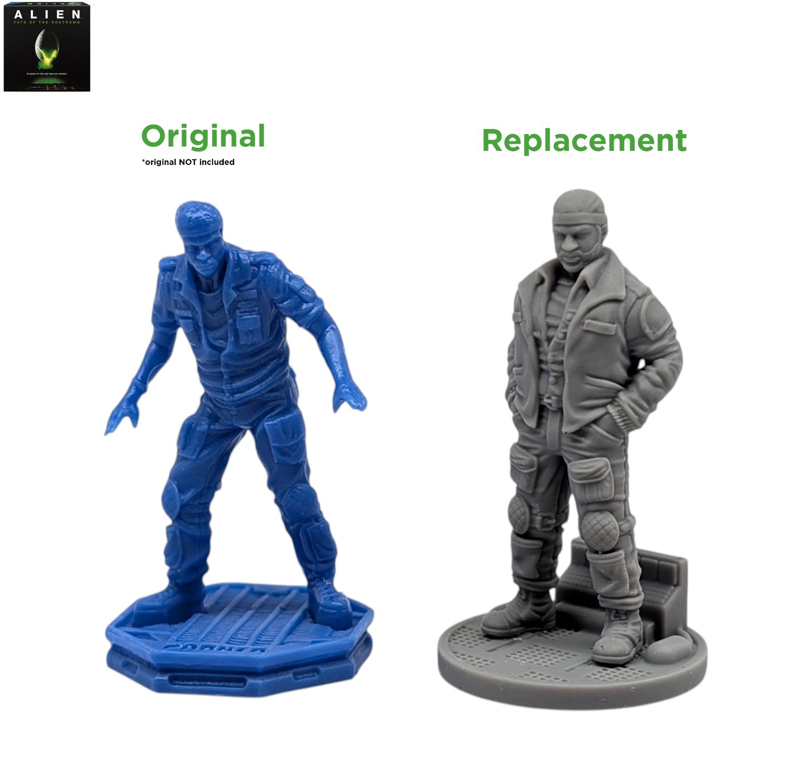 Alien: Fate of the Nostromo Board Game Compatible Upgraded Resin Miniatures