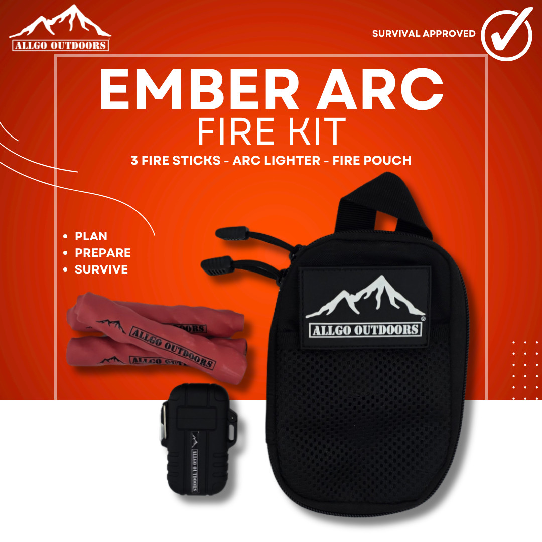 Allgo Outdoors Ember Fire Kit - Kit Tinder for Camping or Survival Fire Starter