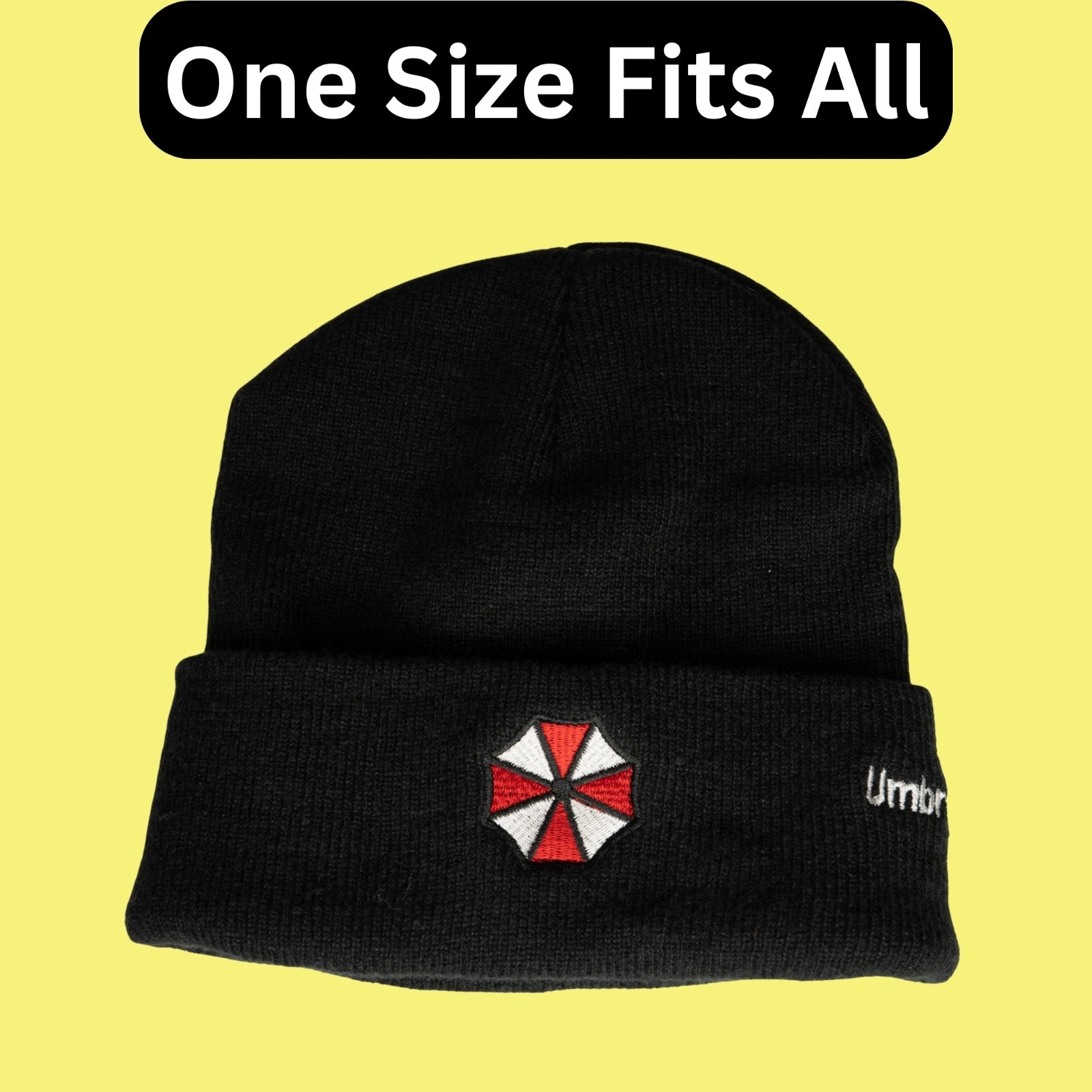 Resident Evil Umbrella Corporation Beanie Skull Cap Gaming Knit Hat Unisex