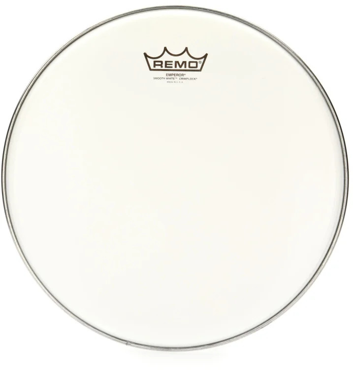 Remo Emperor Smooth White Crimplock Tenor Drumhead - 13 inch