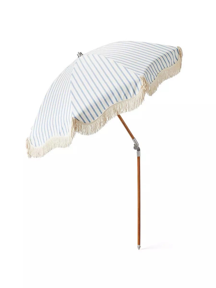 Serena & Lily Beach Umbrella-Botanical Green