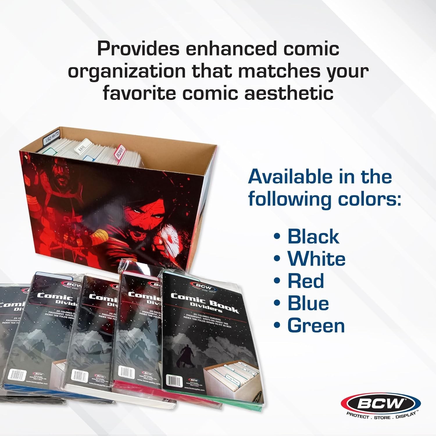 Durable 25-Pack Comic Book Dividers - Archival Polyethylene with Write-On Tabs