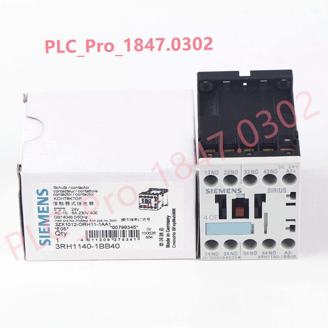 3RH1140-1BB40 1PCS New Siemens 3RH1140-1BB40 Contactor  Fast delivery