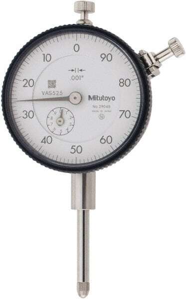 Mitutoyo 2904S Dial Drop Indicator, 1" Range, 100-0 Reading, 0.001" Grad, 0.1...