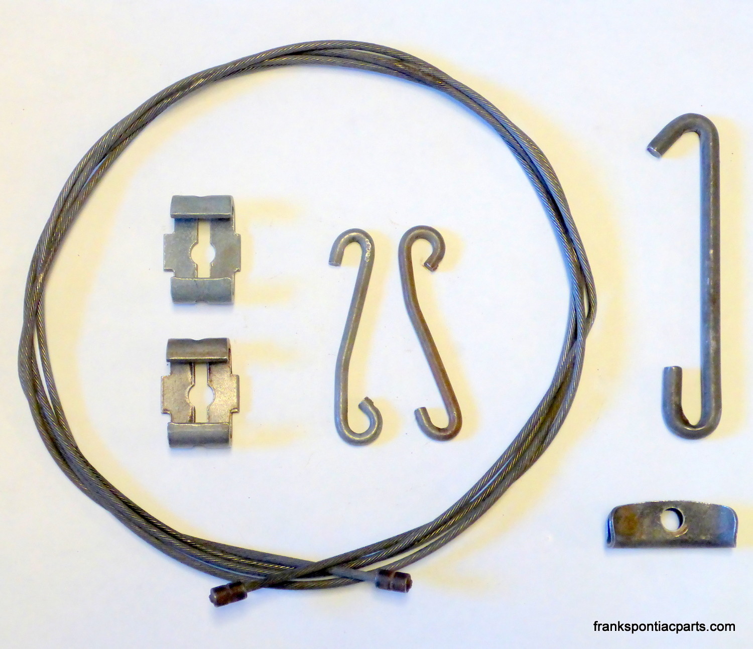 1973 Bonneville Catalina OEM GM Park Brake Center Cable & Hardware Set 73