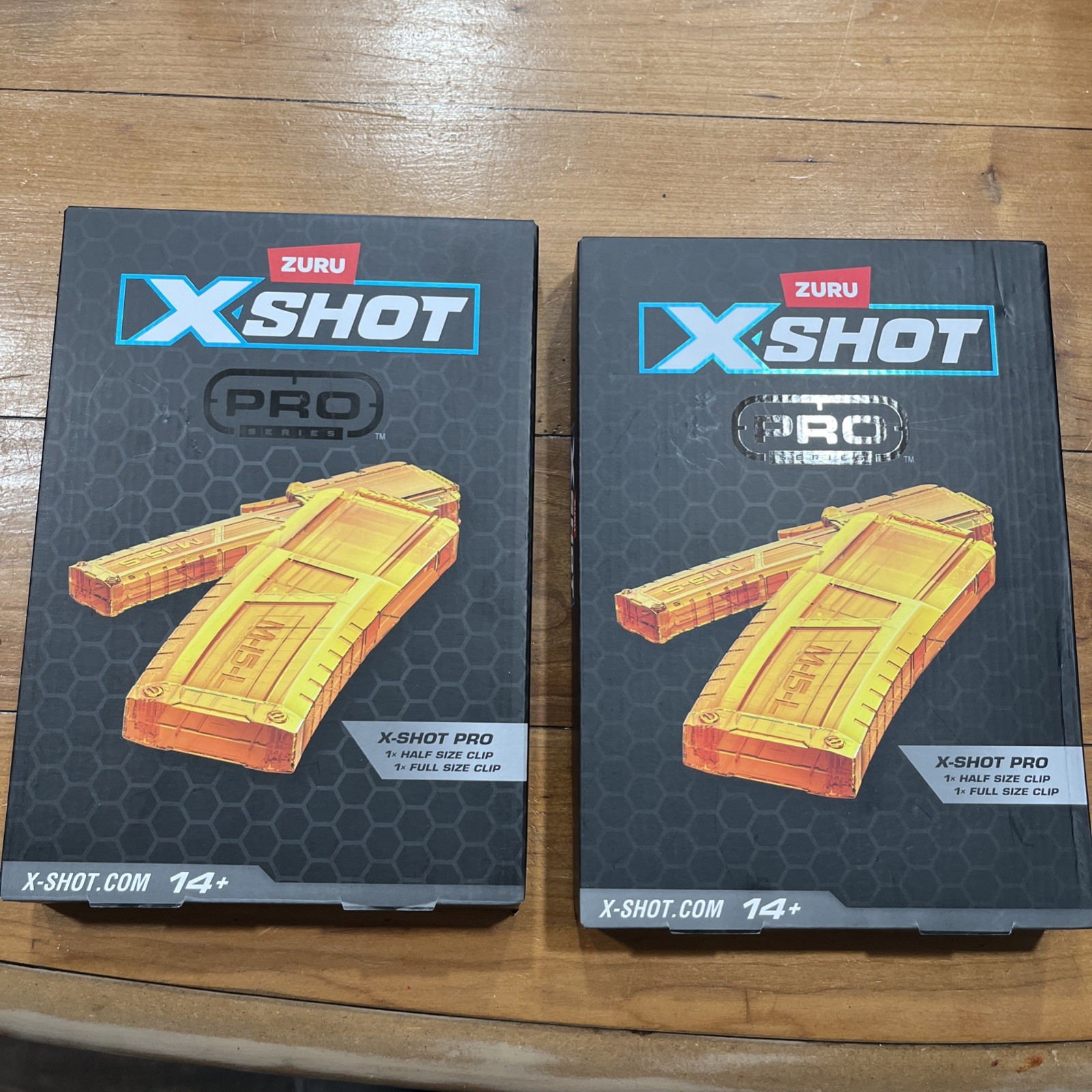 Lot Of 2 boxes Zuru X-Shot  X Shot Pro 1 Half Clip & 1 Full Clip Clips SEALED