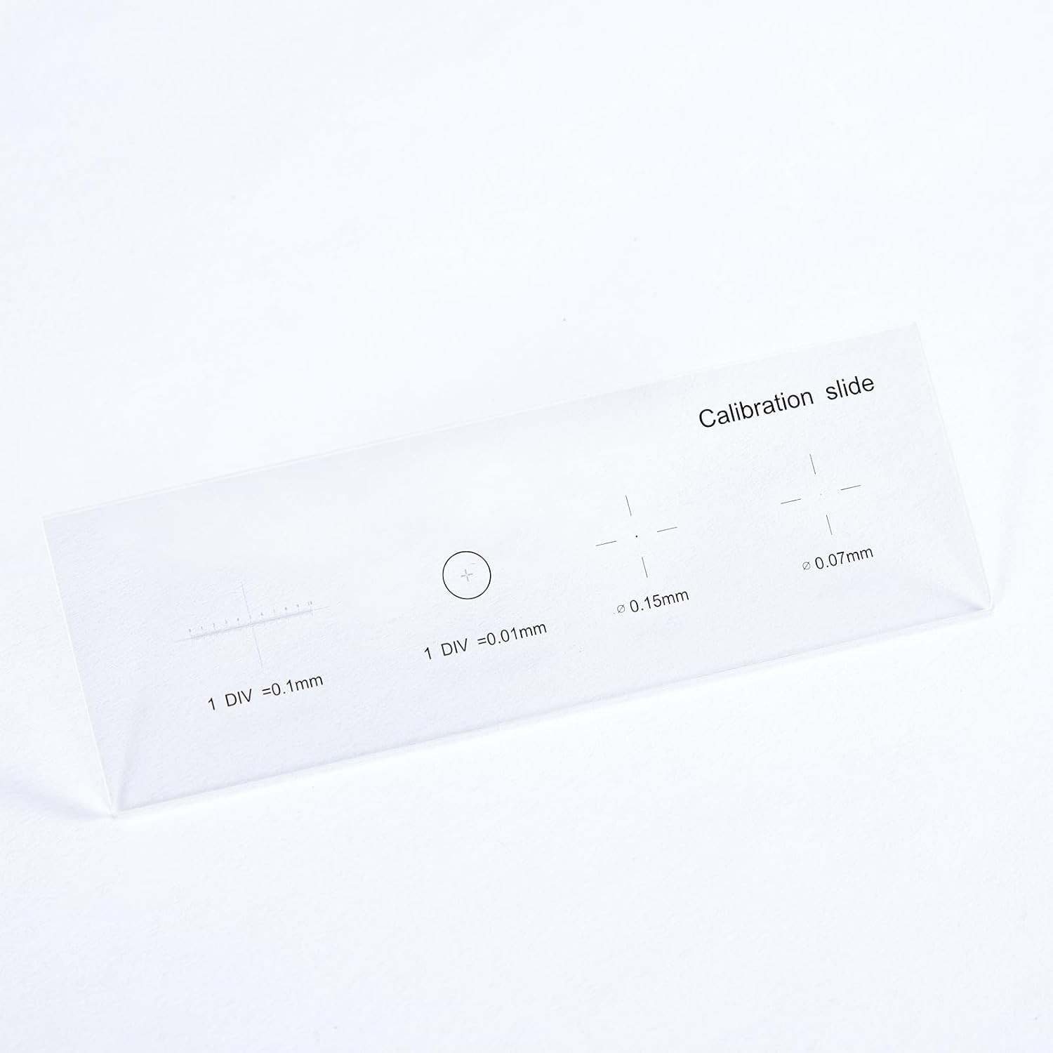 Microscope Calibration Slide 0.01mm Multifunctional Microscope Calibrating Ruler
